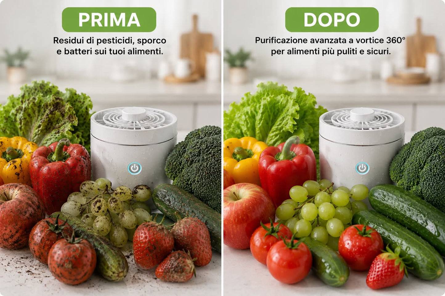 NyroPur™ Purificatore Elettrolitico per Frutta e Verdura