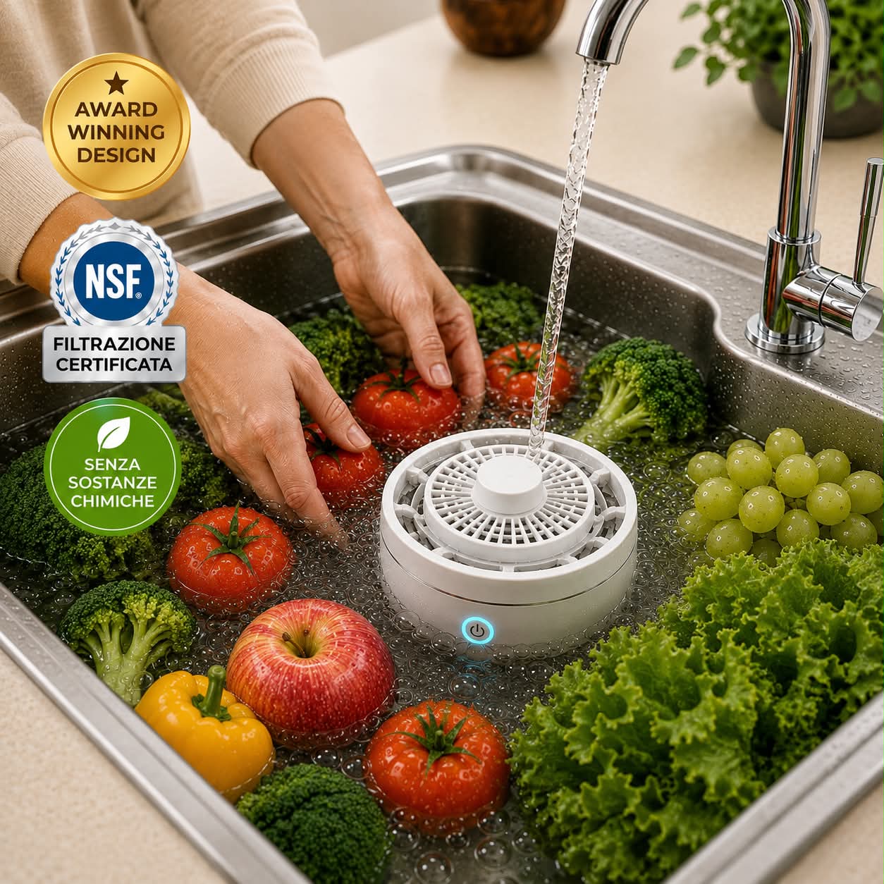 NyroPur™ Purificatore Elettrolitico per Frutta e Verdura